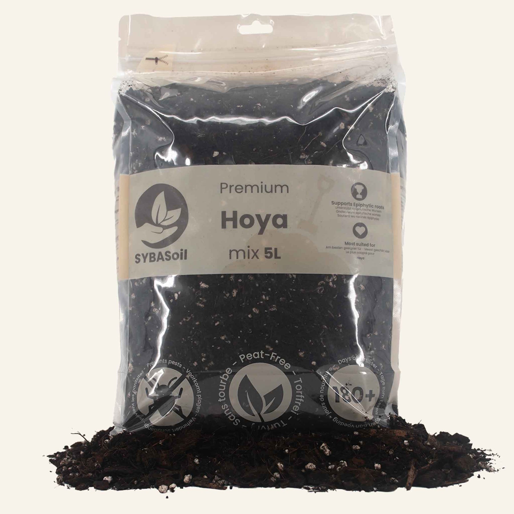 Hoya mix, 5-15L, SYBASoil, 6 mois de nutriments, Sans tourbe, Substrat, Recette de terreau